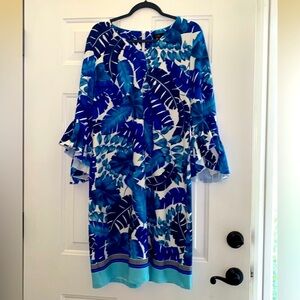 White Lotus inspired ILE Blue Palm Ladies Dress size Medium